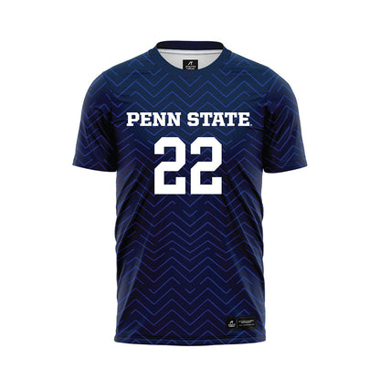 Penn State - NCAA Men's Soccer : Van Danielson - Navy Soccer Jersey-0