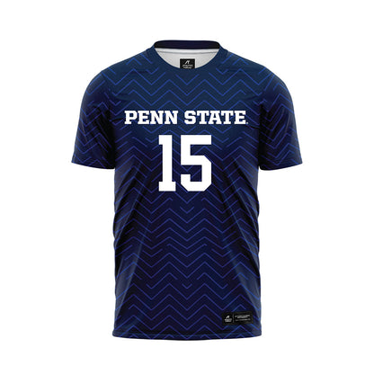 Penn State - NCAA Men's Soccer : Matt Eger - Navy Soccer Jersey-0