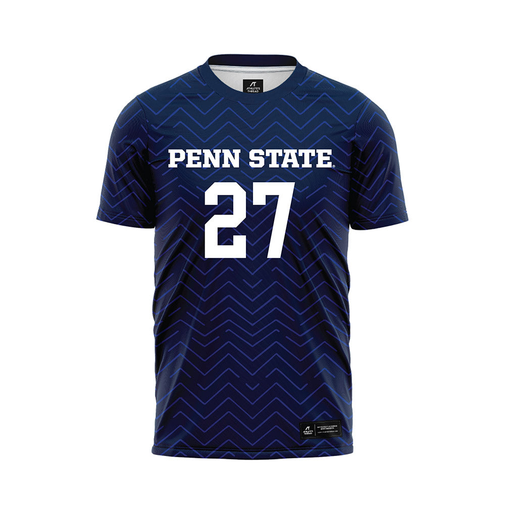 Penn State - NCAA Men's Soccer : Jonathan Evans - Navy Soccer Jersey-0