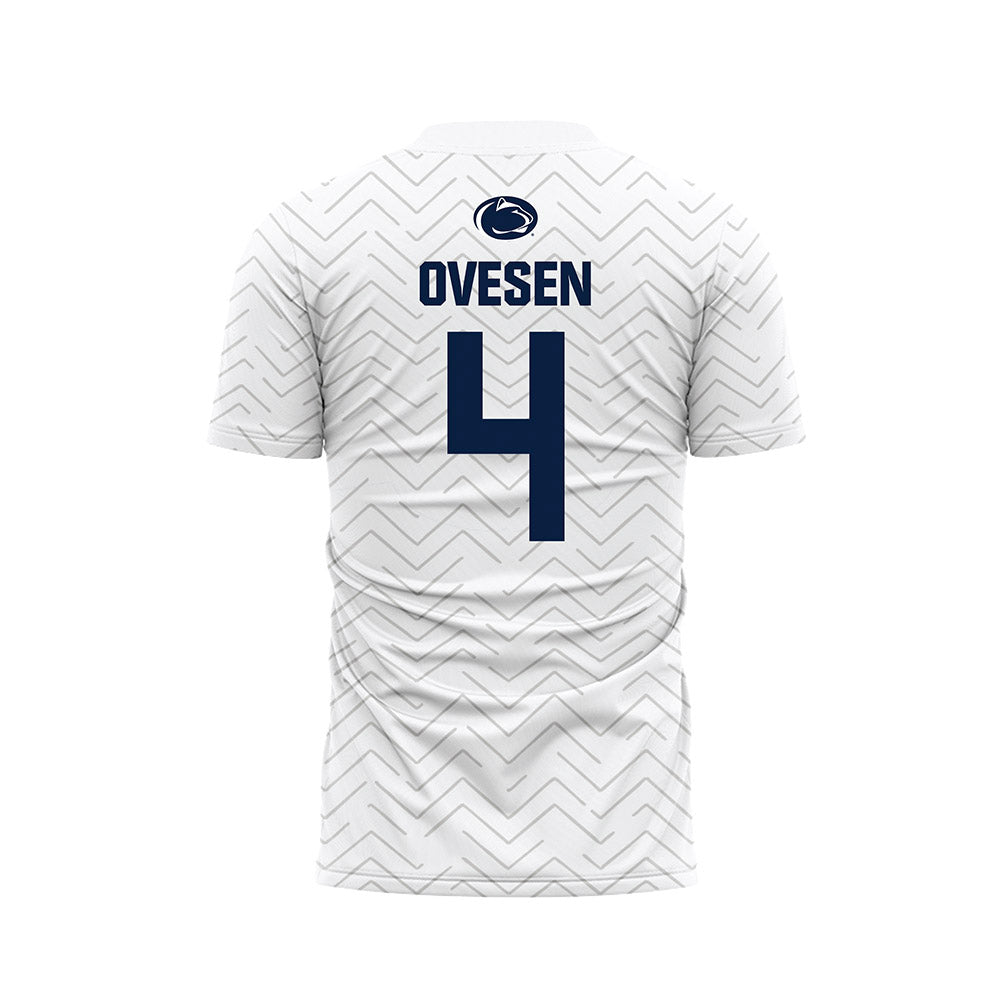 Penn State - NCAA Men's Soccer : Samuel Ovesen - White Soccer Jersey-1
