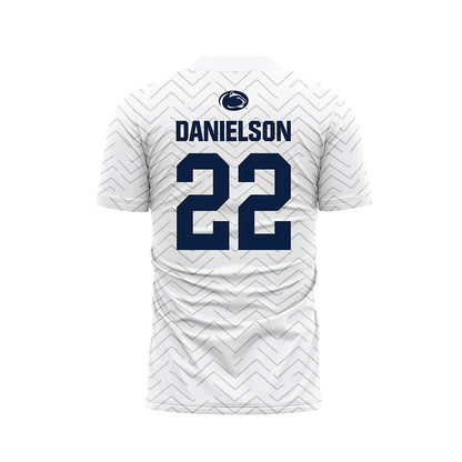 Penn State - NCAA Men's Soccer : Van Danielson - White Soccer Jersey-1