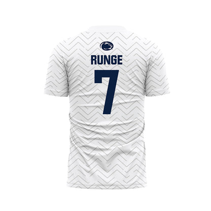 Penn State - NCAA Men's Soccer : Jeppe Runge - White Soccer Jersey-1