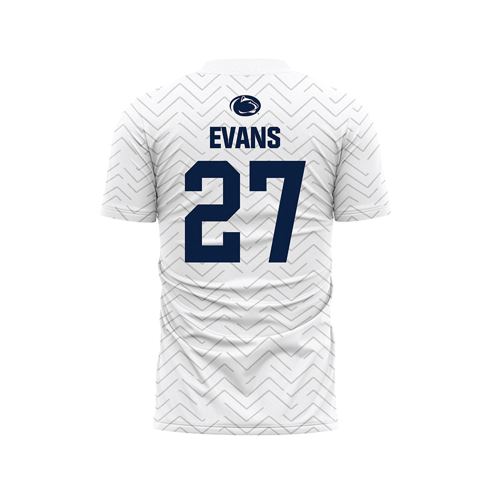 Penn State - NCAA Men's Soccer : Jonathan Evans - White Soccer Jersey-1