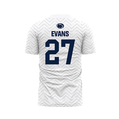 Penn State - NCAA Men's Soccer : Jonathan Evans - White Soccer Jersey-1