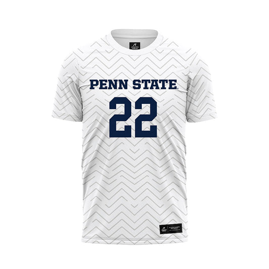 Penn State - NCAA Men's Soccer : Van Danielson - White Soccer Jersey-0