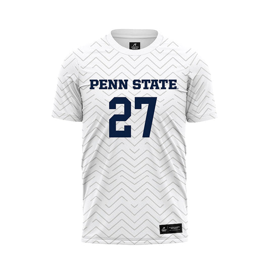 Penn State - NCAA Men's Soccer : Jonathan Evans - White Soccer Jersey-0