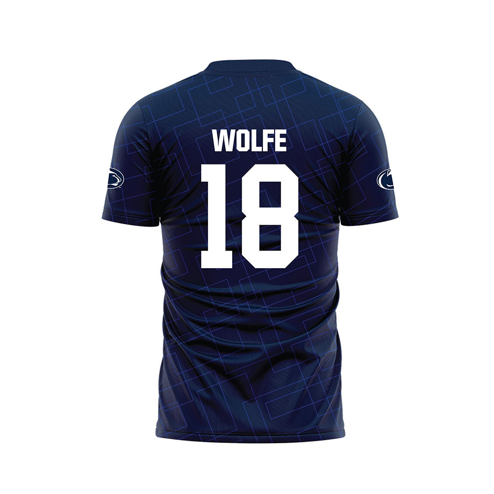 Penn State - NCAA Women's Soccer : Kaelyn Wolfe - Navy Soccer Jersey-1