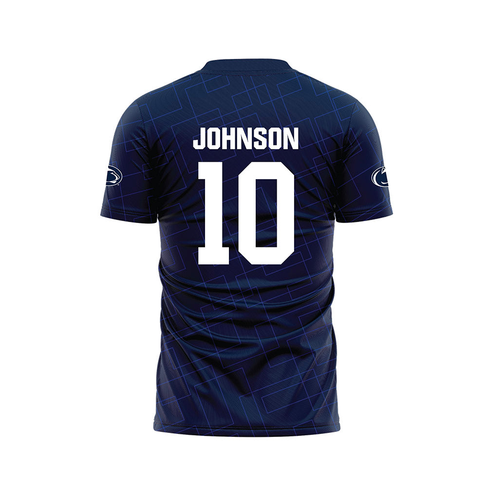 Penn State - NCAA Women's Soccer : Emma Johnson - Navy Soccer Jersey-1