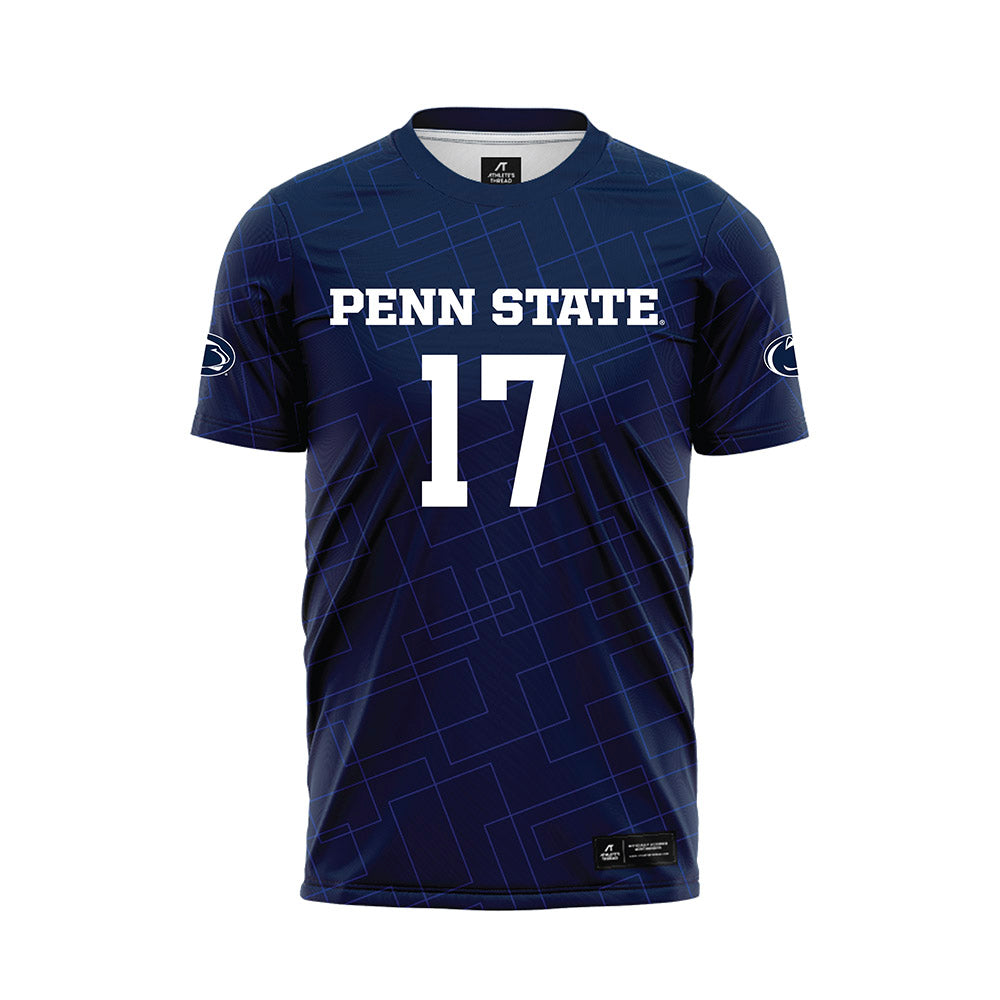 Penn State - NCAA Women's Soccer : Ellie Kocher - Navy Soccer Jersey-0