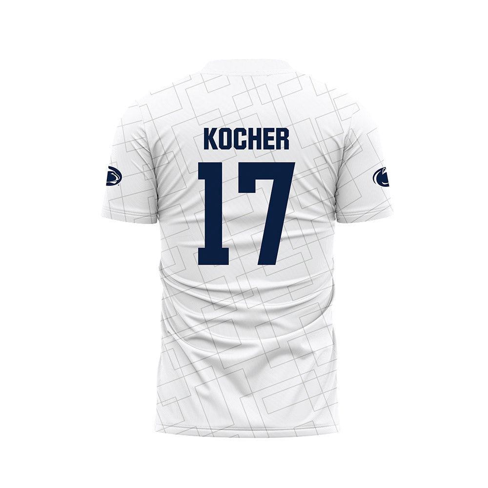 Penn State - NCAA Women's Soccer : Ellie Kocher - White Soccer Jersey-1