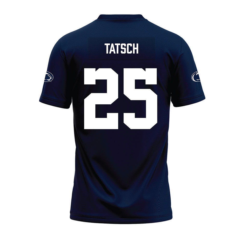 Penn State - NCAA Football : Alex Tatsch - Navy Premium Football Jersey-1