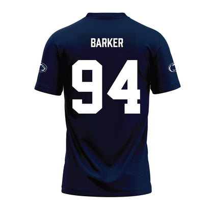 Penn State - NCAA Football : Ryan Barker - Navy Premium Football Jersey-1