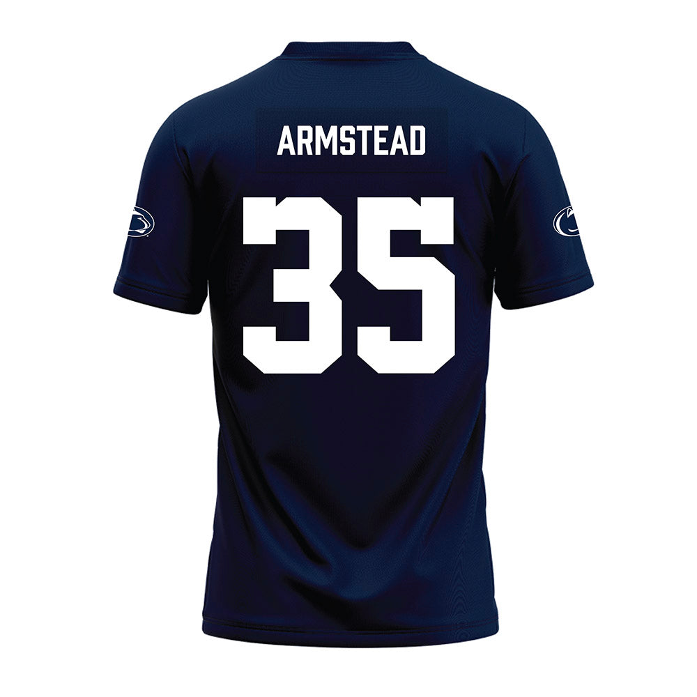 Penn State - NCAA Football : Tyler Armstead - Navy Premium Football Jersey-1