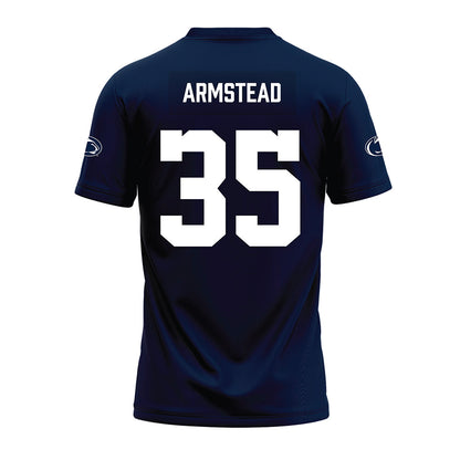Penn State - NCAA Football : Tyler Armstead - Navy Premium Football Jersey-1