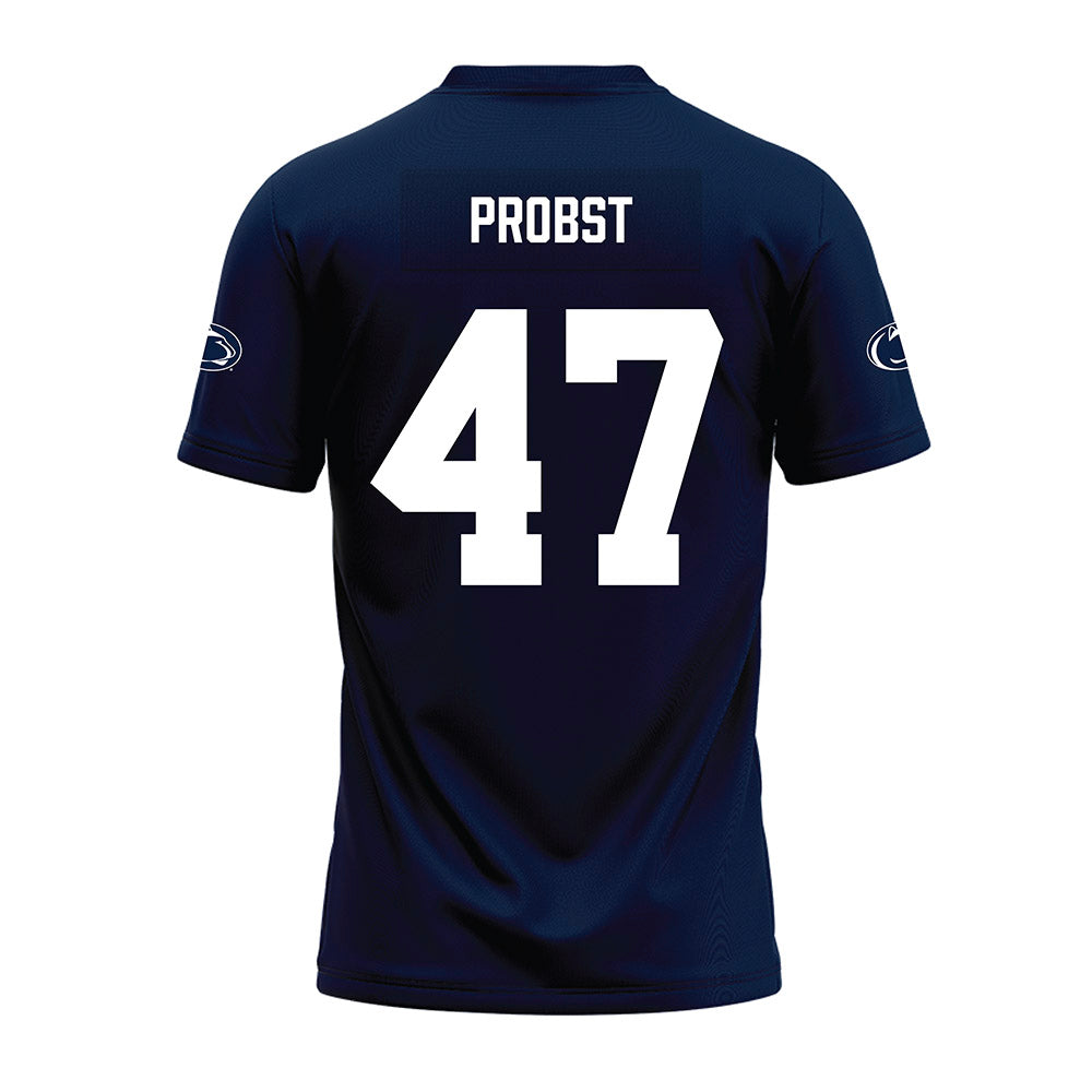 Penn State - NCAA Football : Aidan Probst - Navy Premium Football Jersey-1
