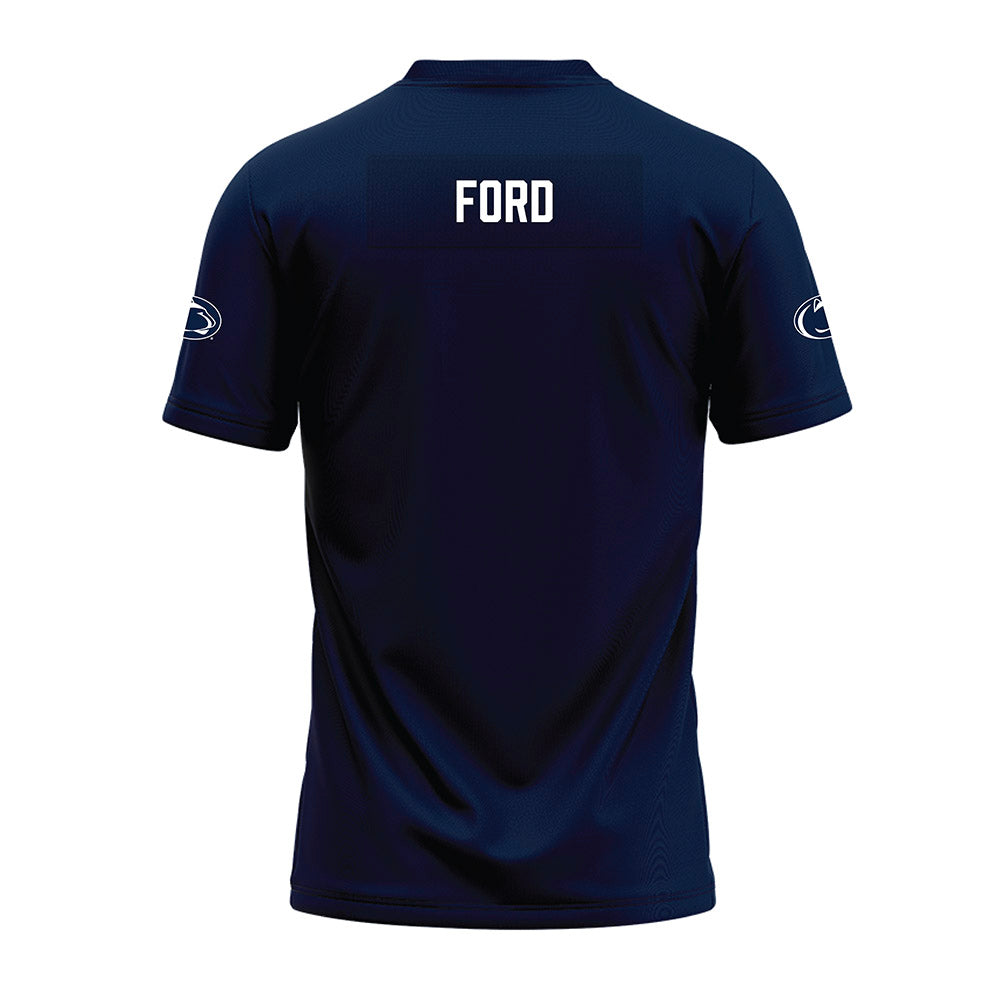 Penn State - NCAA Football : Jackson Ford - Navy Premium Football Jersey-1