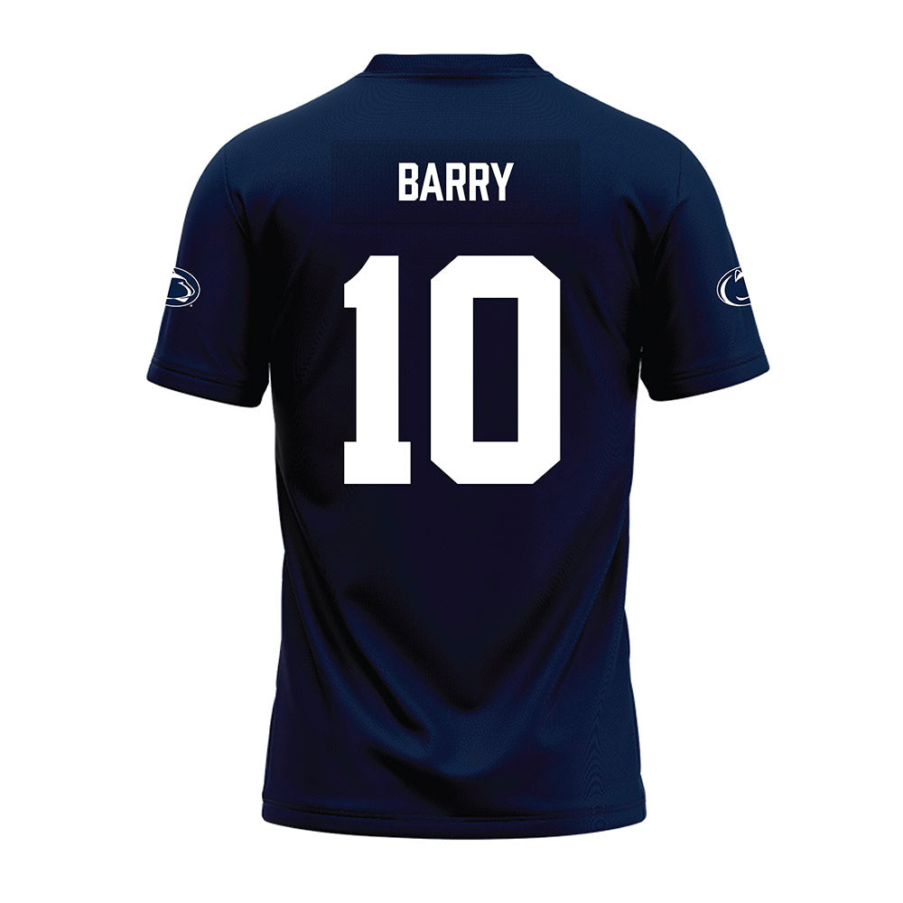 Penn State - NCAA Football : Connor Barry - Navy Premium Football Jersey-1
