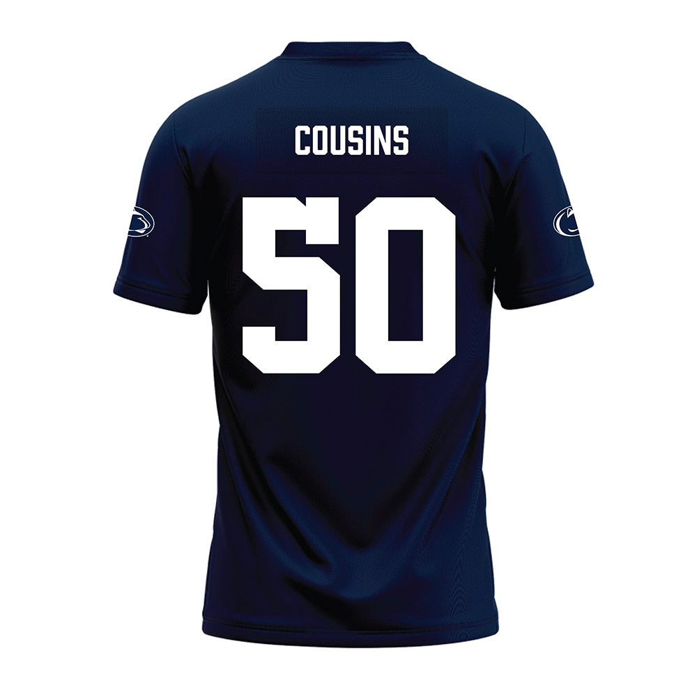 Penn State - NCAA Football : Cooper Cousins - Navy Premium Football Jersey-1