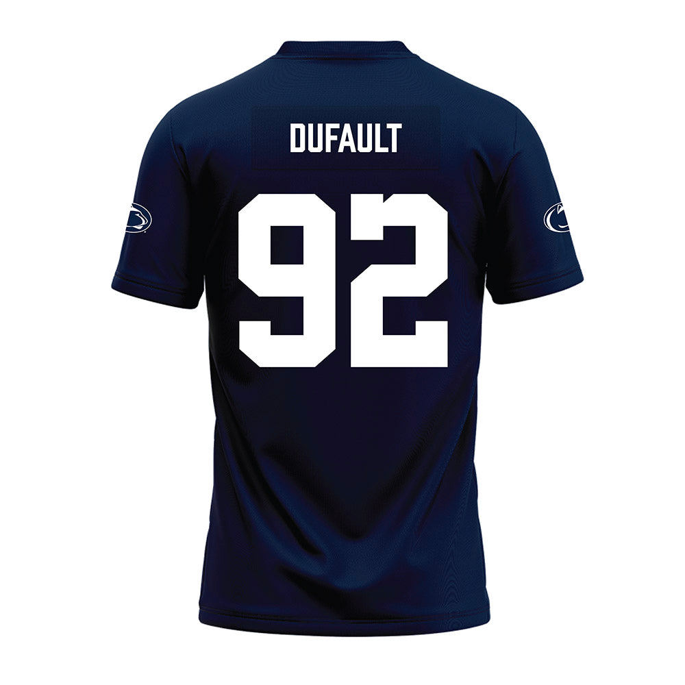 Penn State - NCAA Football : Andrew Dufault - Navy Premium Football Jersey-1