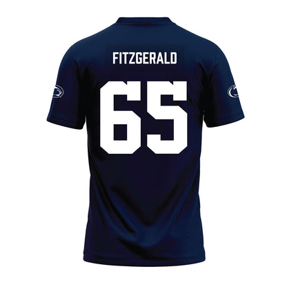Penn State - NCAA Football : Jim Fitzgerald - Navy Premium Football Jersey-1