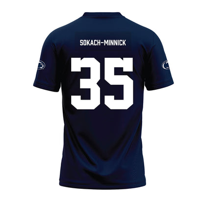 Penn State - NCAA Football : Blaise Sokach-Minnick - Navy Premium Football Jersey-1