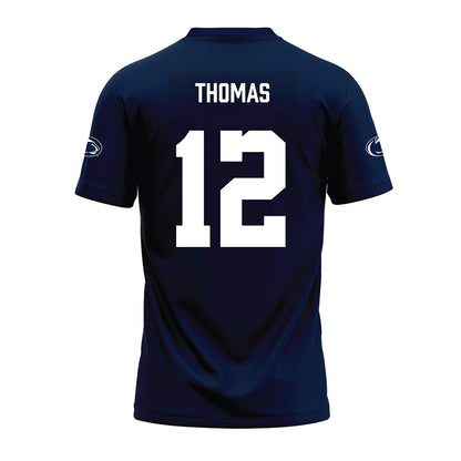 Penn State - NCAA Football : Xxavier Thomas - Navy Premium Football Jersey-1