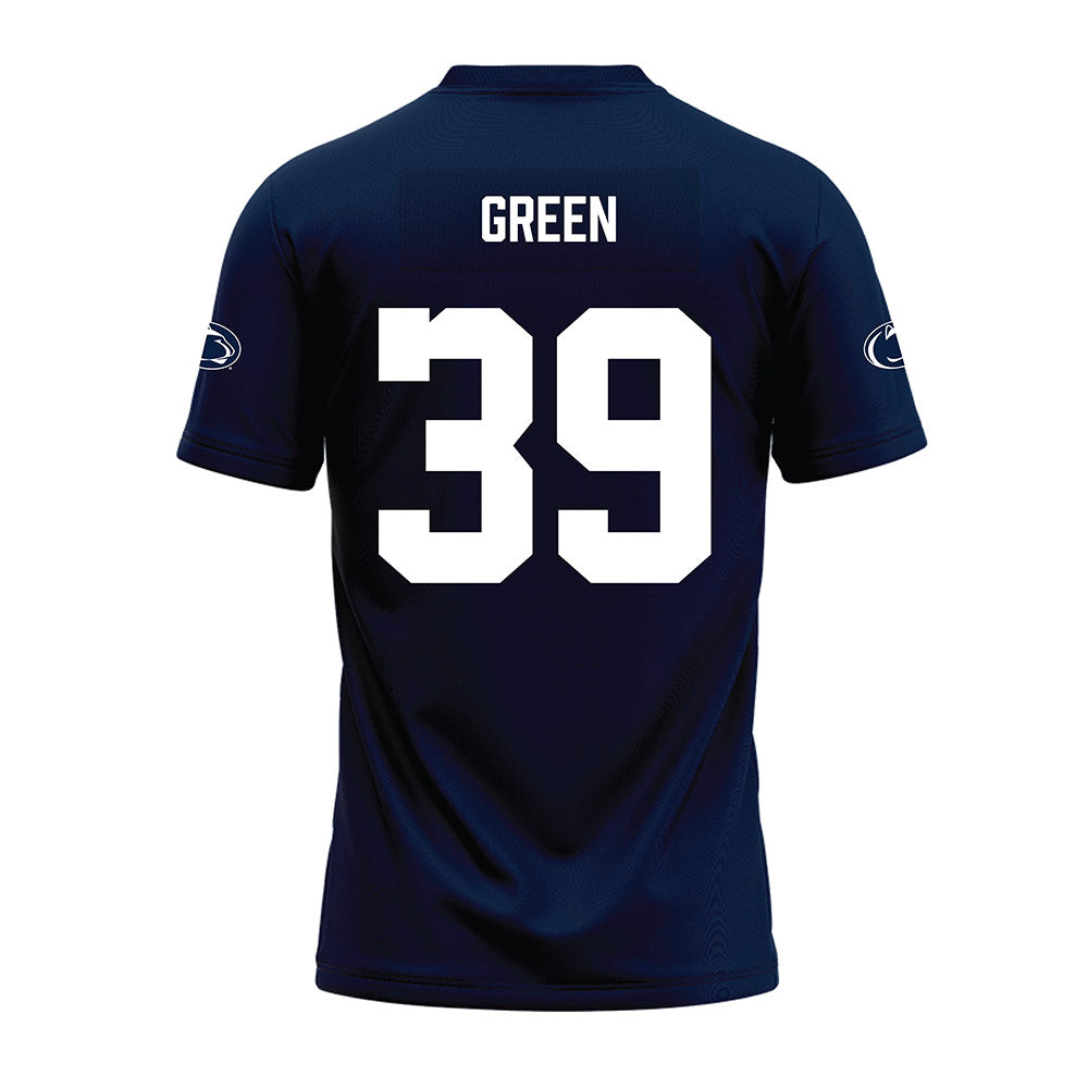 Penn State - NCAA Football : Jashaun Green - Navy Premium Football Jersey-1