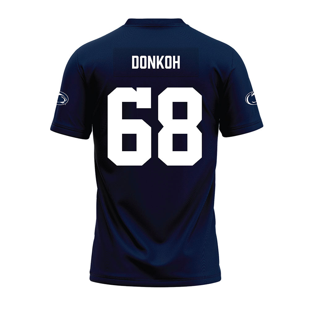 Penn State - NCAA Football : Anthony Donkoh - Navy Premium Football Jersey-1