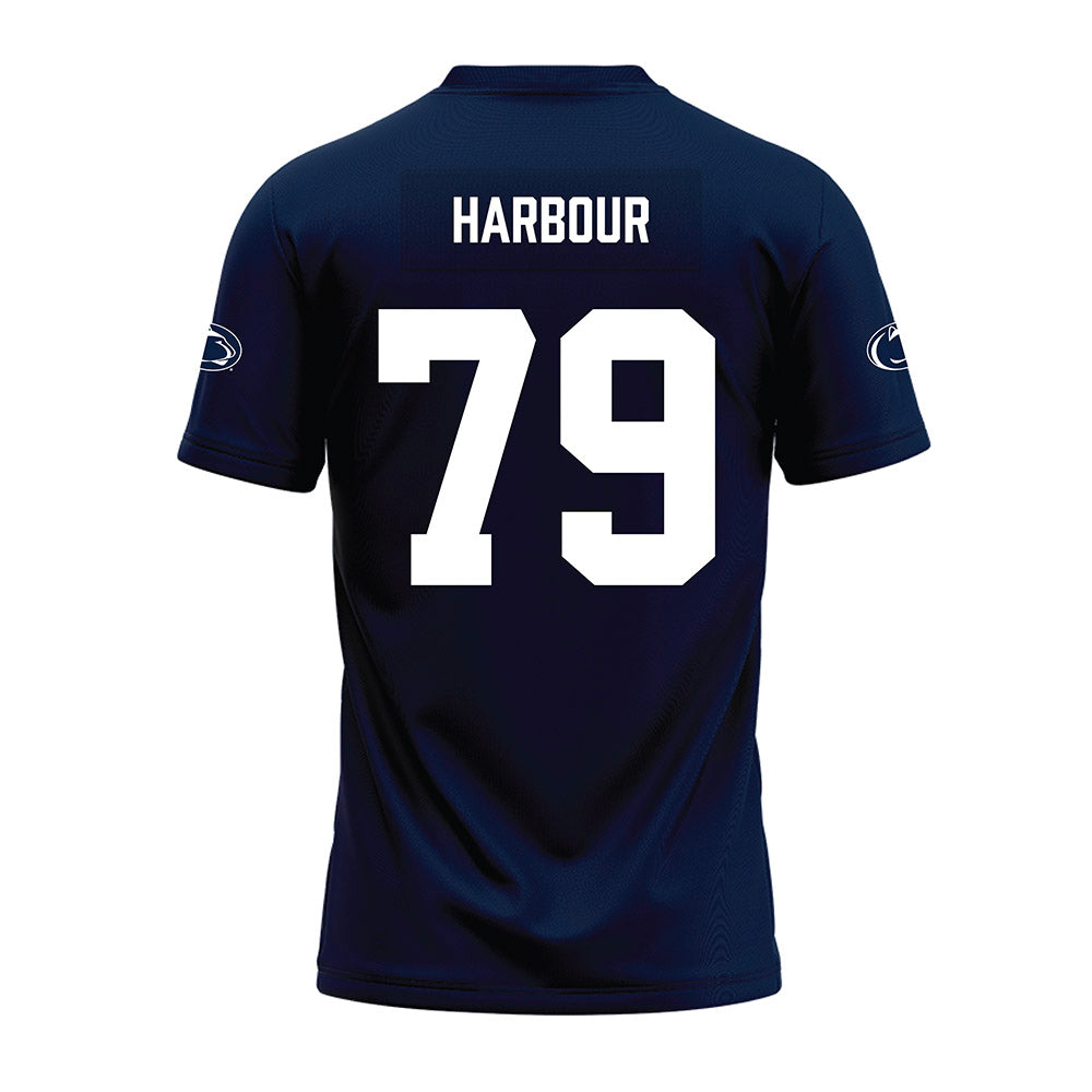 Penn State - NCAA Football : Donnie Harbour - Navy Premium Football Jersey-1