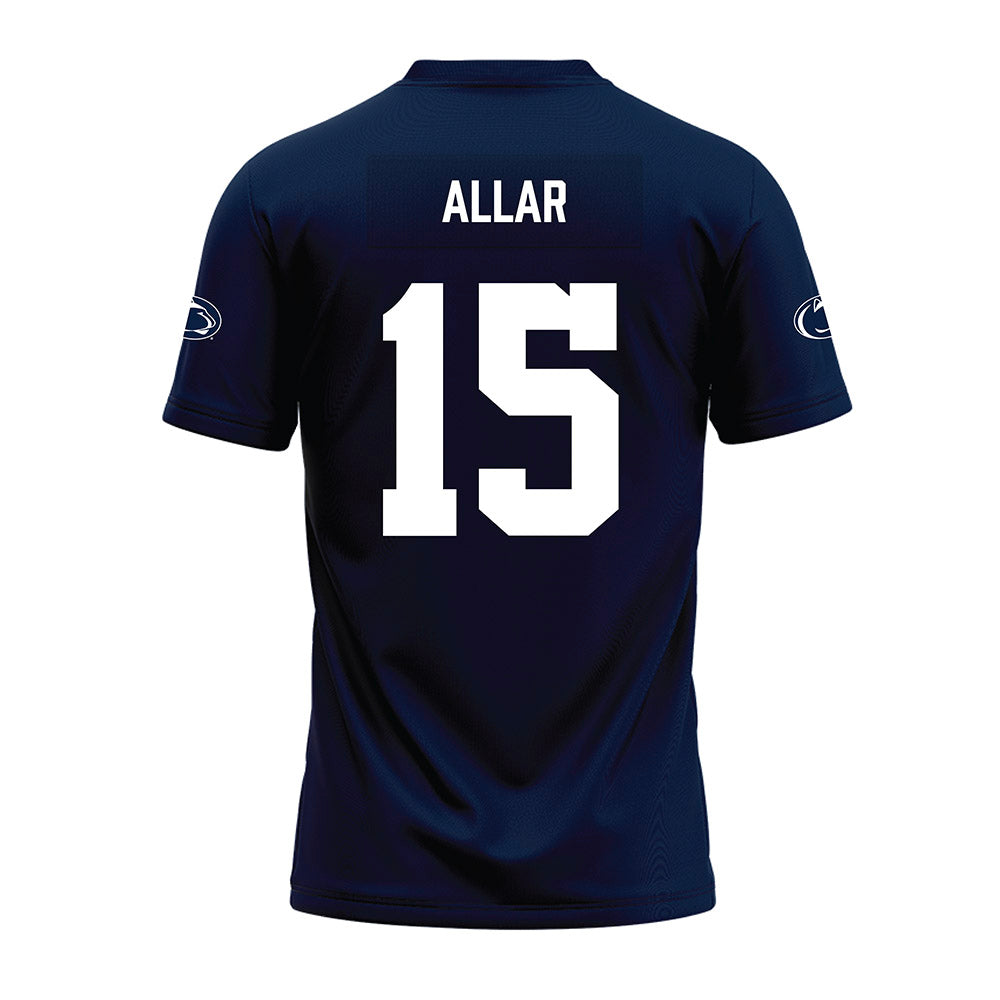 Penn State - NCAA Football : Drew Allar - Navy Premium Football Jersey-1