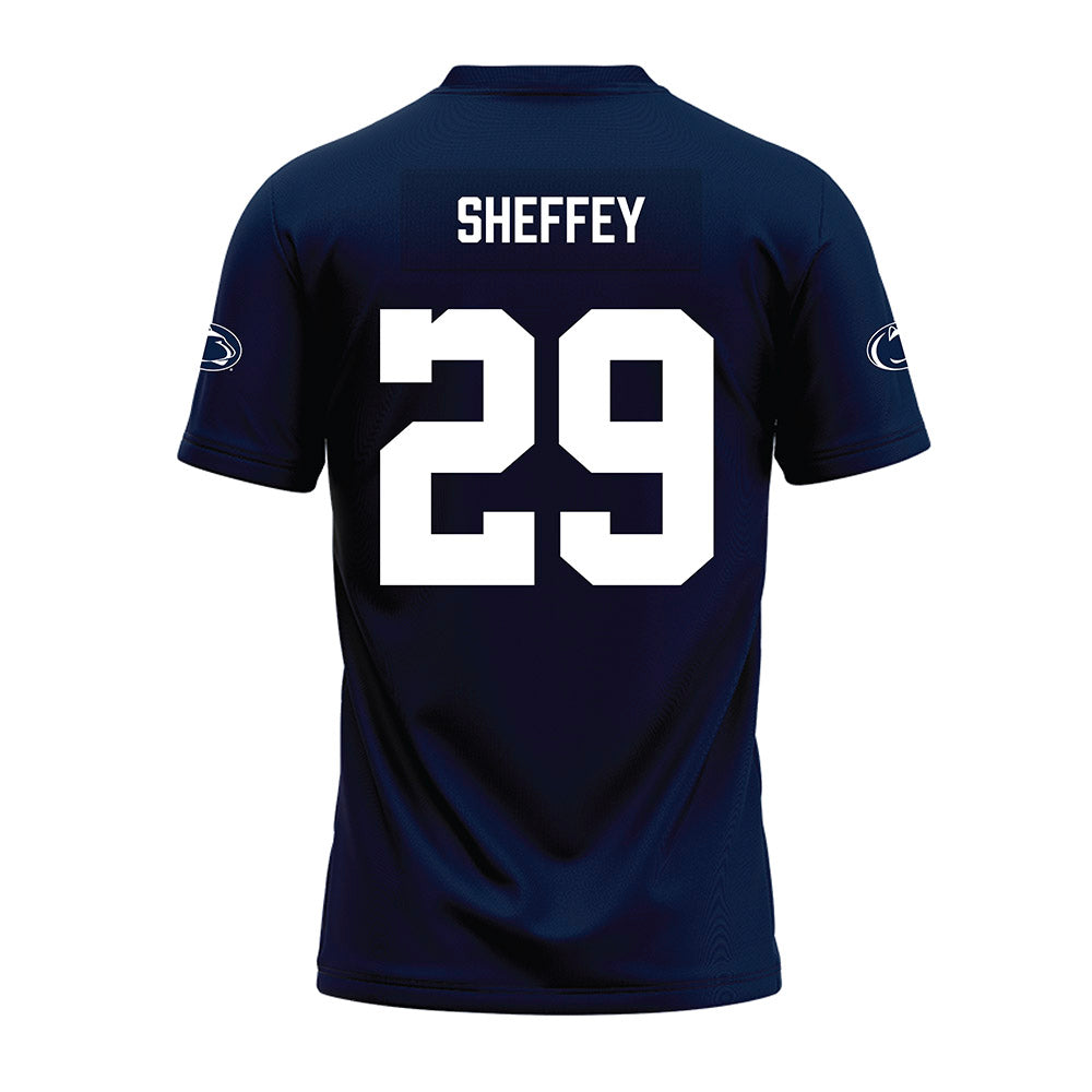 Penn State - NCAA Football : D'Antae Sheffey - Navy Premium Football Jersey-1