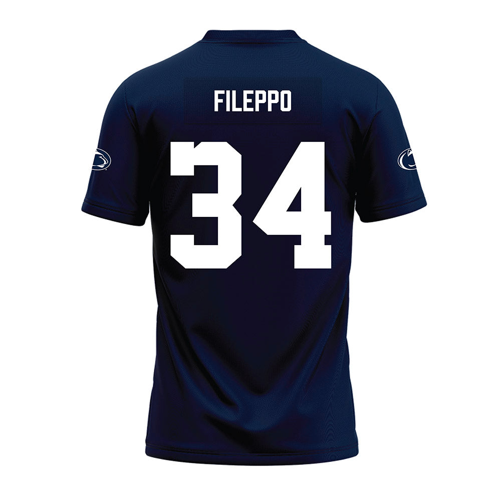 Penn State - NCAA Football : Chris Fileppo - Navy Premium Football Jersey-1