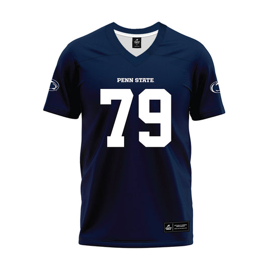 Penn State - NCAA Football : Donnie Harbour - Navy Premium Football Jersey-0