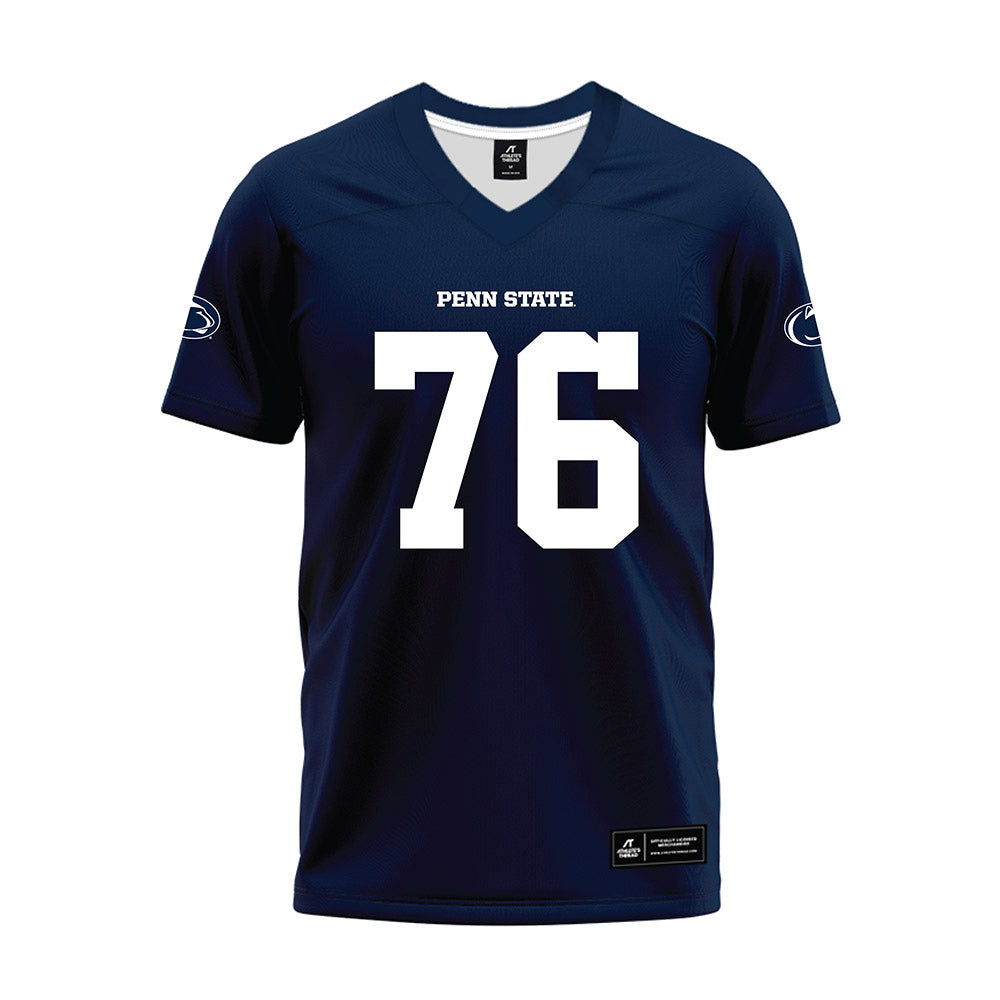 Penn State - NCAA Football : Hunter Albright - Navy Premium Football Jersey-0