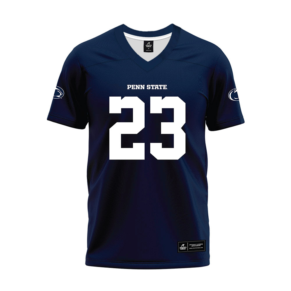 Penn State - NCAA Football : Jahmir Joseph - Navy Premium Football Jersey-0