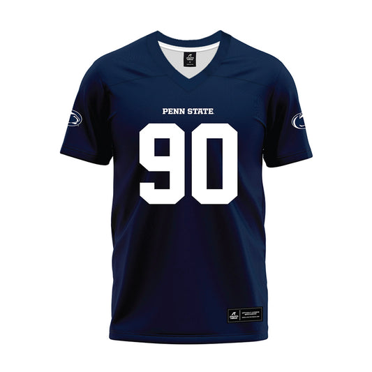 Penn State - NCAA Football : Liam Andrews - Navy Premium Football Jersey-0