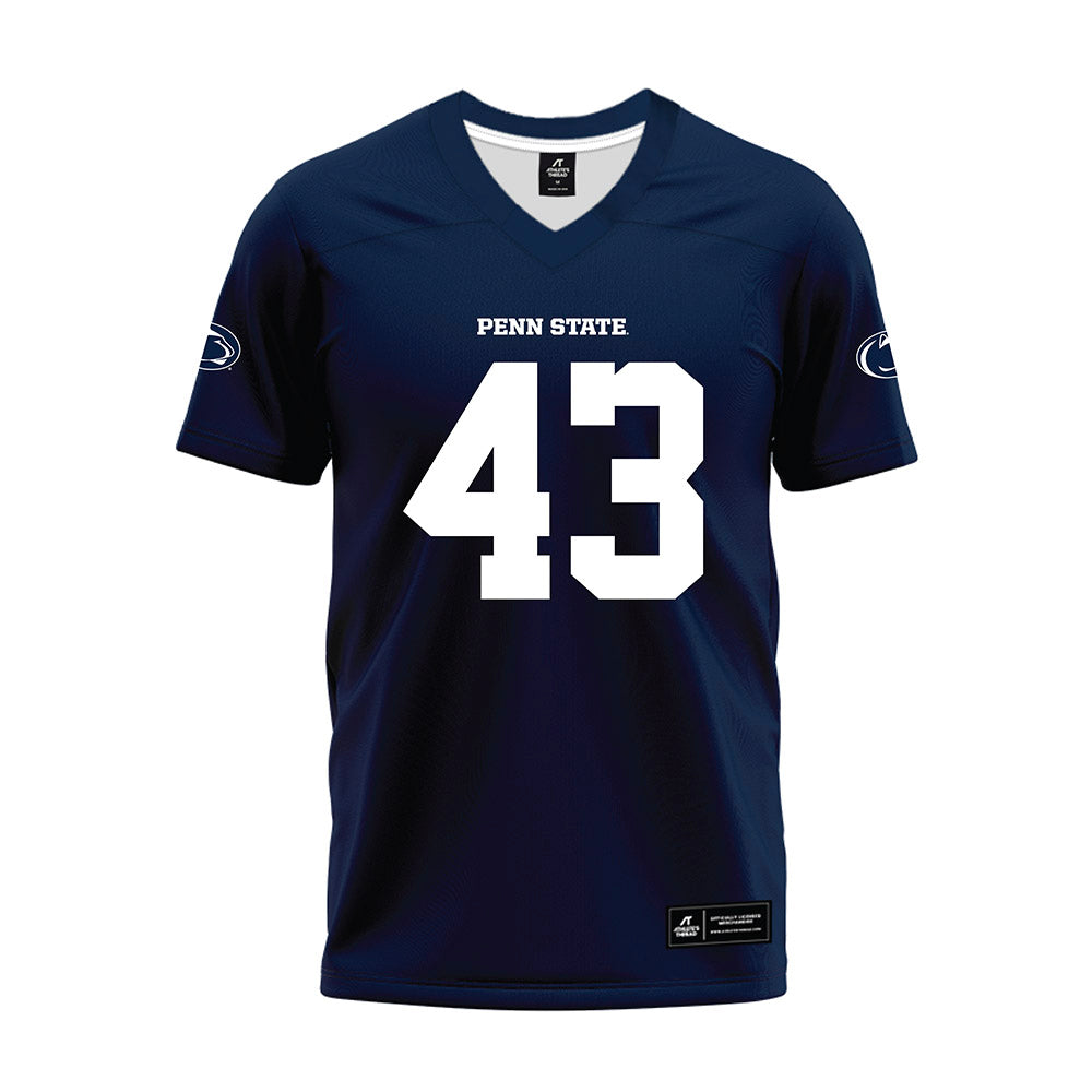 Penn State - NCAA Football : Dayshaun Burnett - Navy Premium Football Jersey-0