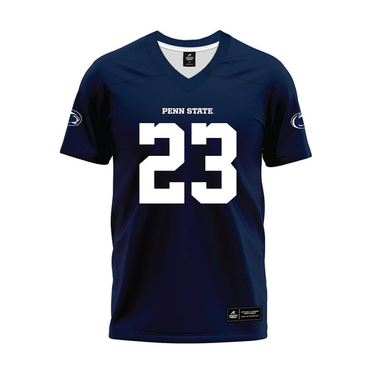 Penn State - NCAA Football : Tikey Hayes - Navy Premium Football Jersey-0