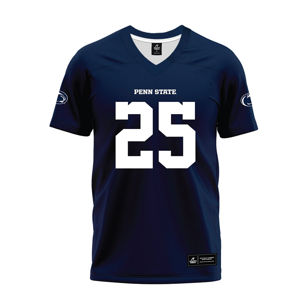 Penn State - NCAA Football : Alex Tatsch - Navy Premium Football Jersey-0