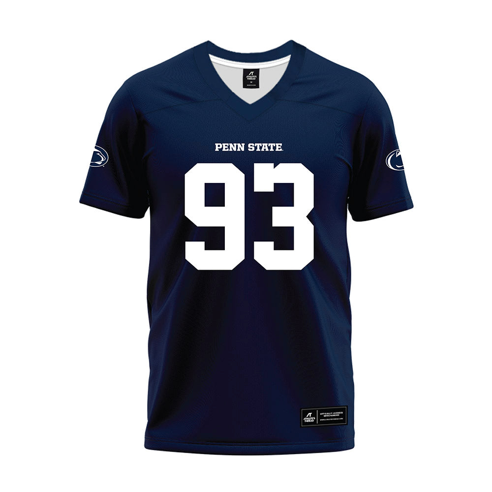 Penn State - NCAA Football : Bobby Mears - Navy Premium Football Jersey-0
