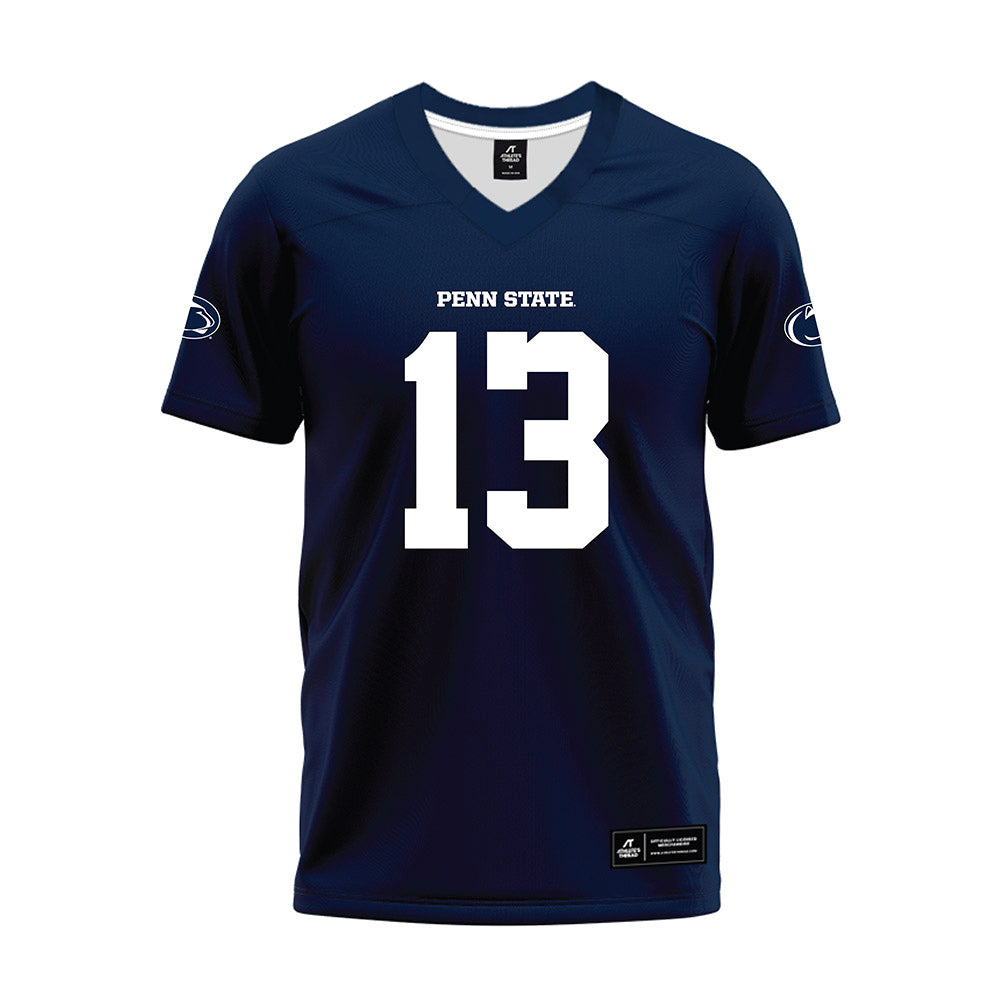 Penn State - NCAA Football : Tony Rojas - Navy Premium Football Jersey-0