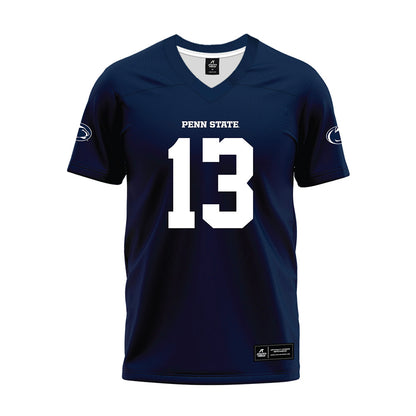 Penn State - NCAA Football : Tony Rojas - Navy Premium Football Jersey-0