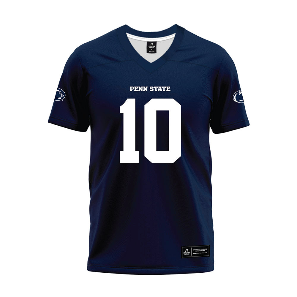 Penn State - NCAA Football : Connor Barry - Navy Premium Football Jersey-0