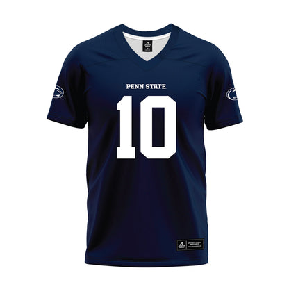 Penn State - NCAA Football : Connor Barry - Navy Premium Football Jersey-0