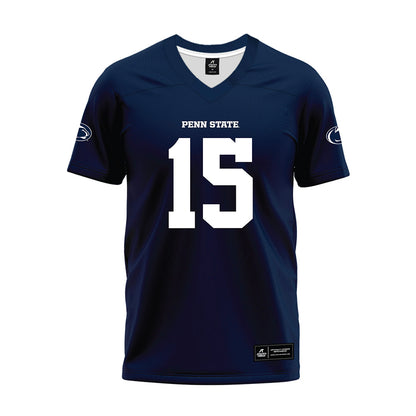 Penn State - NCAA Football : Joshua Johnson - Navy Premium Football Jersey-0