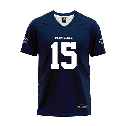Penn State - NCAA Football : Joshua Johnson - Navy Premium Football Jersey-0