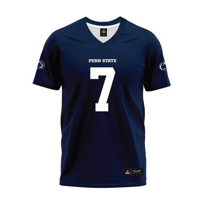 Penn State - NCAA Football : Zion Tracy - Navy Premium Football Jersey-0