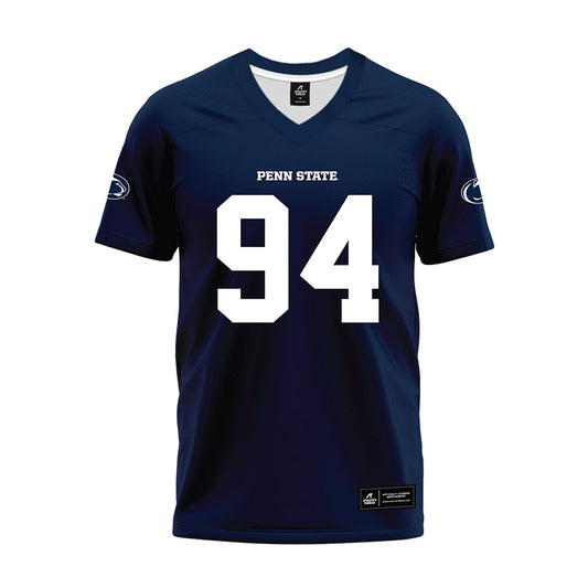 Penn State - NCAA Football : Ryan Barker - Navy Premium Football Jersey-0