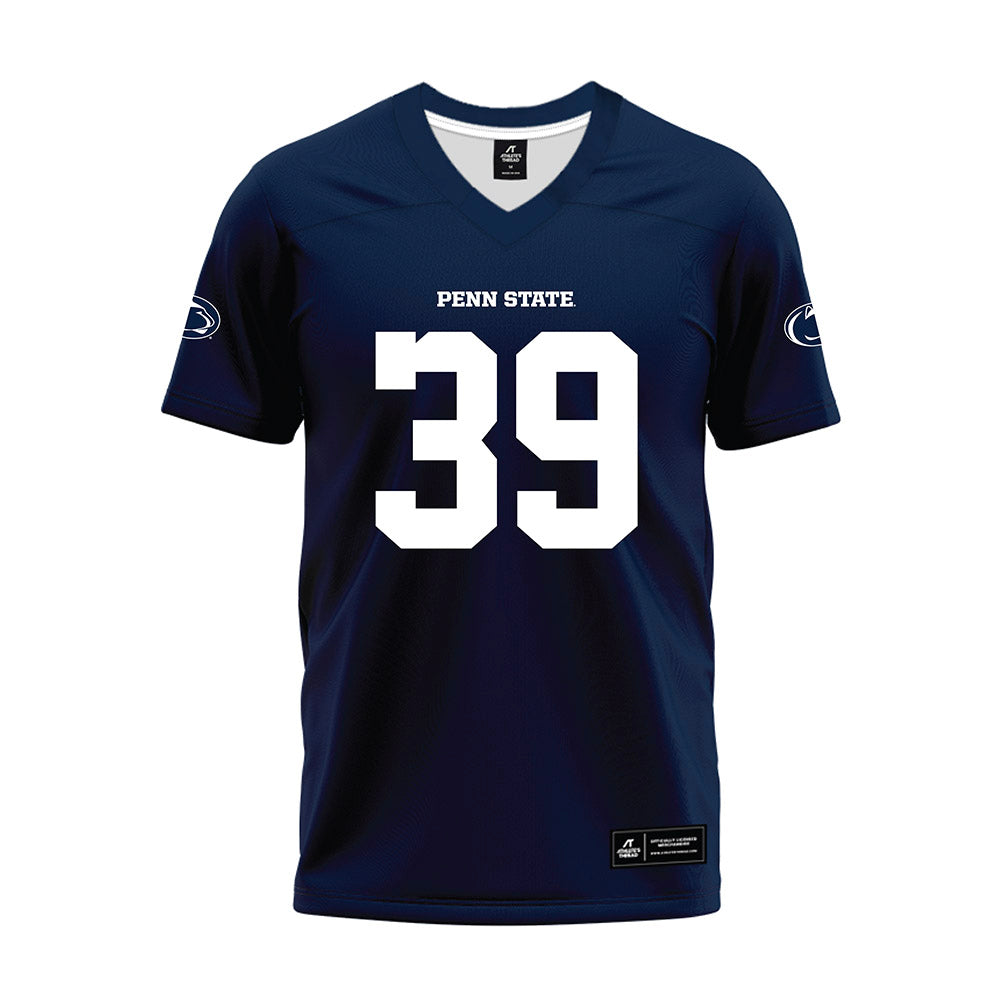 Penn State - NCAA Football : Ty Blanding - Navy Premium Football Jersey-0