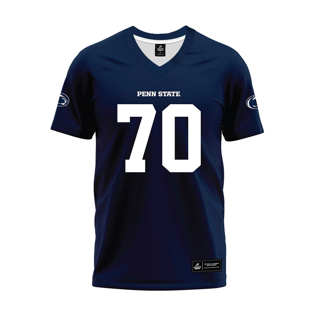 Penn State - NCAA Football : Garrett Sexton - Navy Premium Football Jersey-0